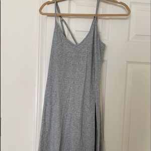 Skin grey slip with shelf bra